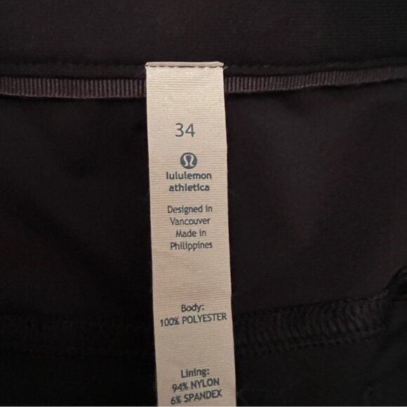 Lululemon ABC Pant Classic *30" Black EUC - Picture 6 of 16